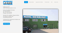 Desktop Screenshot of nohlwerbung.de